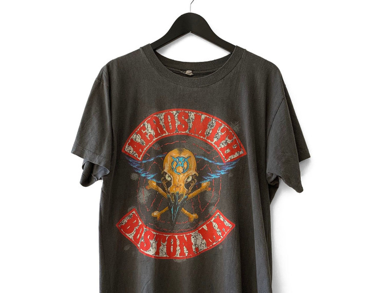 1990 Aerosmith Pushead Pump Boston Tour T Shirt Steven Tyler