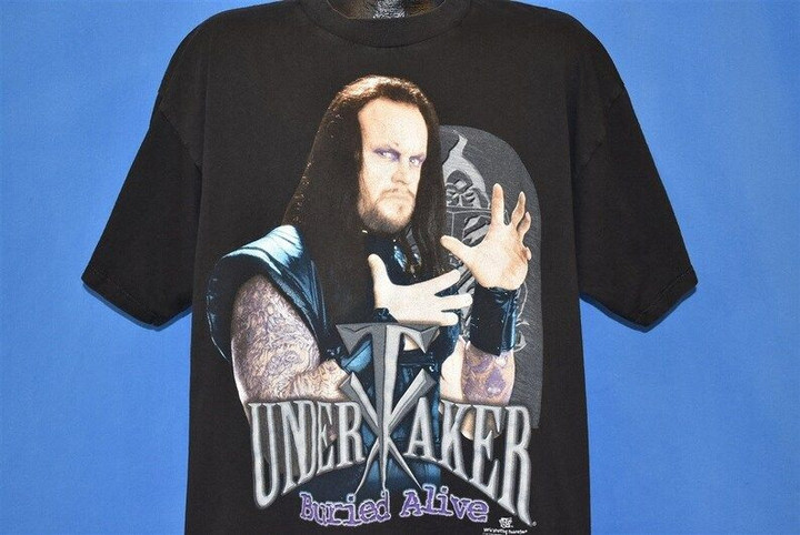 90s The Undertaker Buried Alive WWF T shirt Extra Large