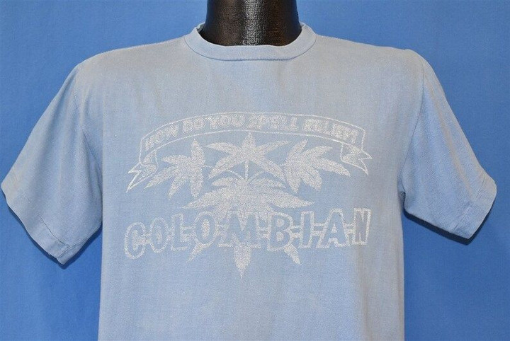 70s Marijuana Colombian t shirt Medium