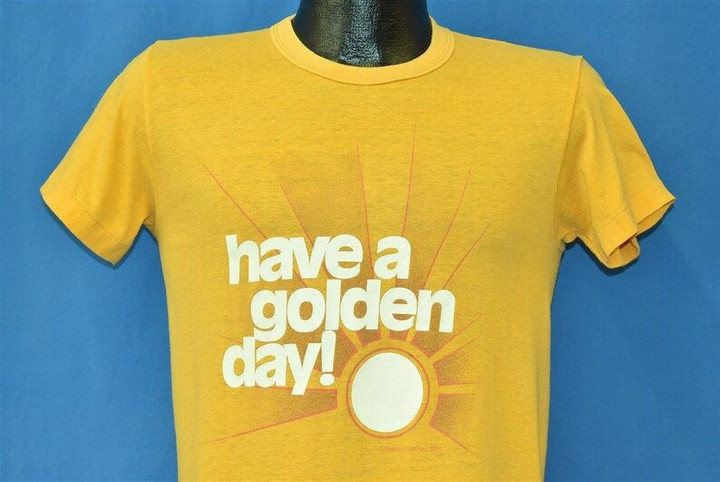 70s Have a Golden Day Sunset Grahams Cereal t shirt Small