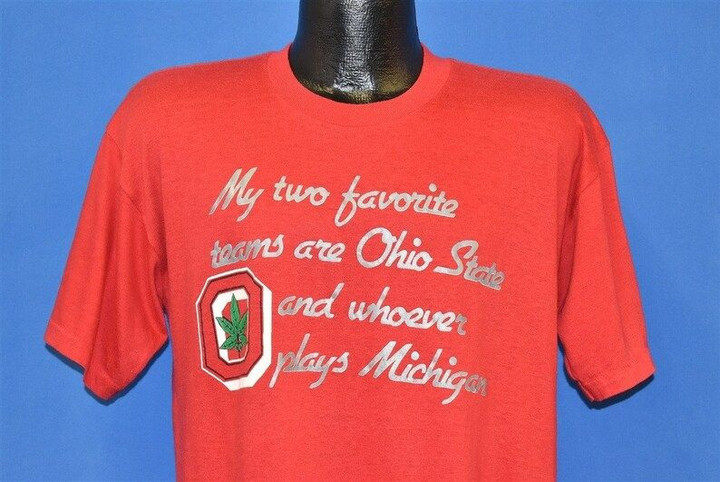 80s Ohio State Buckeyes Football Rivals t shirt Large