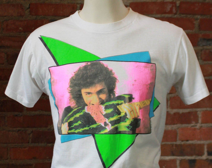 Vintage Dweezil Zappa Concert T Shirt 1987 Tour Unisex Guitar
