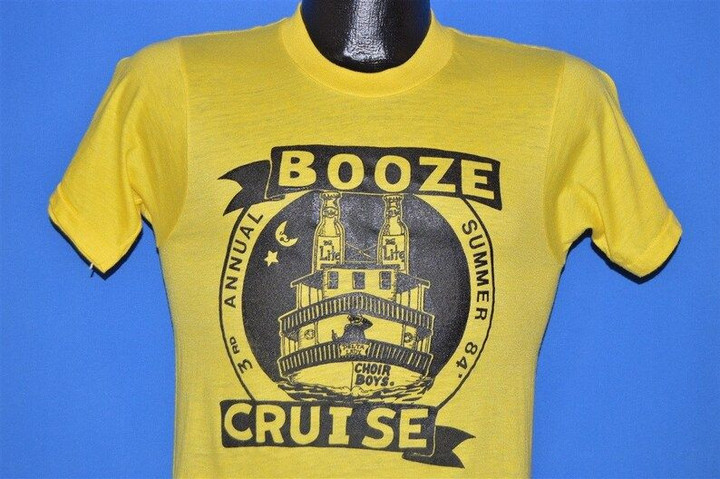 80s Choir Boys Booze Cruise 1984 t shirt Small