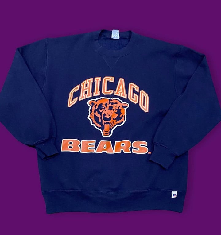 American Vintage Russell Athletic Vintage Vintage 90s Chicago Bears Russell  Crewneck S