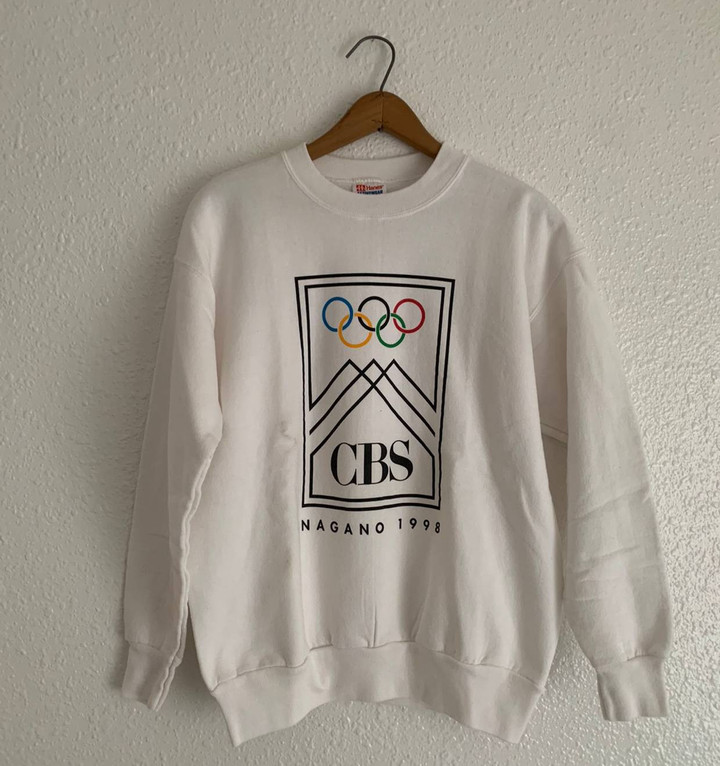 Vintage Vintage Cbs 1998 Nagano Olympics Crewneck