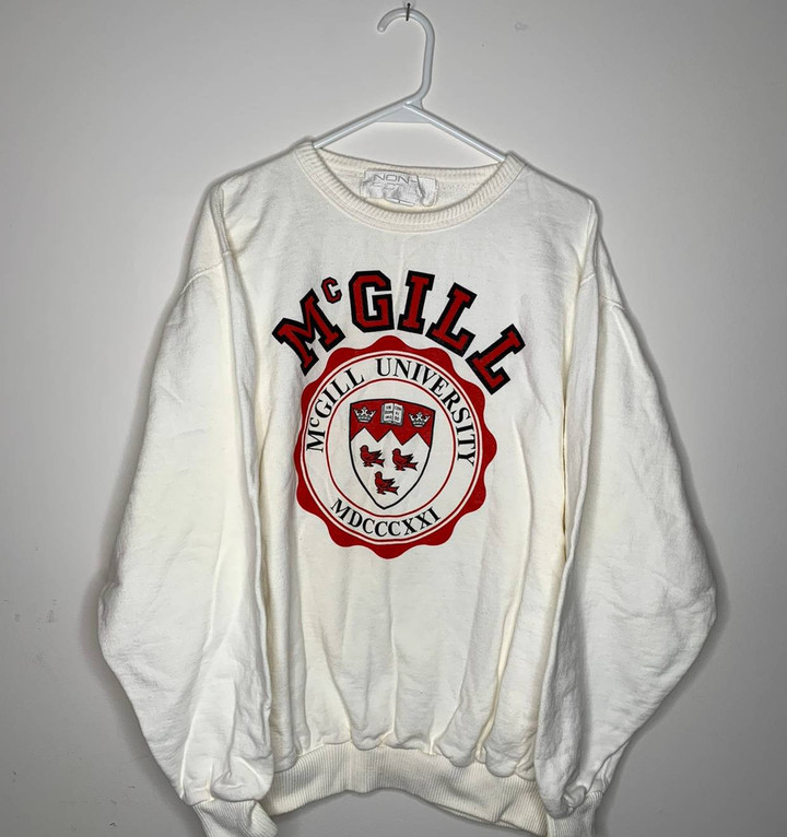 Streetwear Vintage Mcgill University Crewneck