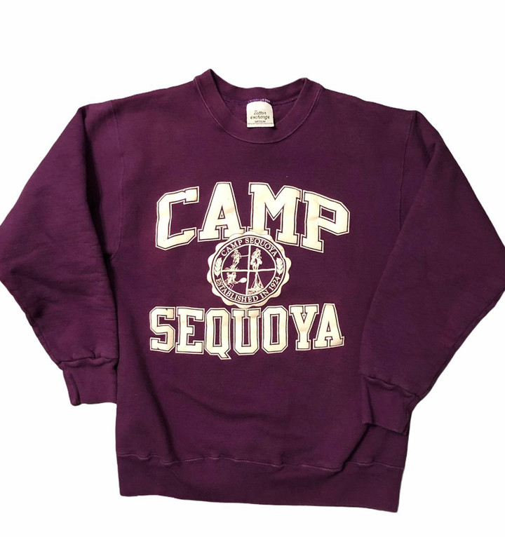 Vintage Vintage Camp Sequoya Crewneck Purple Athletic