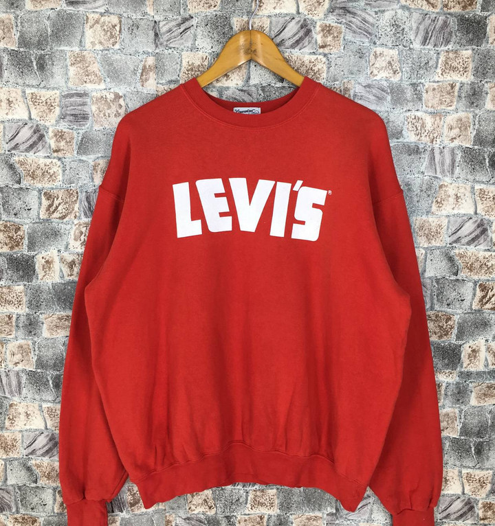 Levis Vintage Vintage 90s Levis Strauss Crewneck Jumper Levis 501