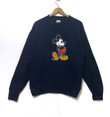 Mickey Mouse Streetwear Vintage Vintage 90s Mickey Mouse Pullover Crewneck Black