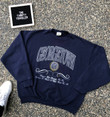 Collegiate Streetwear Vintage Vintage Georgetown Crewneck Sweater