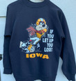 Made In Usa Vintage Warner Bros Vintage 1990s Taz Looney Tunes Iowa College