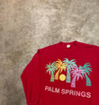 Vintage Vintage Palm Springs Crewneck Spellout Logo