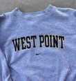 American College Vintage West Point Crewneck Sweater Travis Scott Center Swoosh