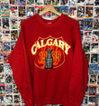 Nhl Vintage Vintage 1989 Calgary Flames Stanley Cup Champions Crewneck