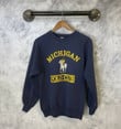 Vintage Vtg 90s Michigan Polo Club Pullover Spell Out
