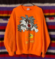 American Vintage Streetwear Vintage Looney Tunes Vintage Y2k Orange Sz M Travis