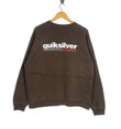 Quicksilver Vintage Big Logo Brown Colour Jumper Pullover Sweater