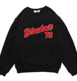Japanese Brand Vintage Black Friday College Patchwork 3d Patchwork Sweater