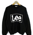 Lee Vintage Vintage 80s Lee Spellout Big Logo Super Black Crewneck