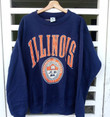 American College American Vintage Made In Usa Vintage 80s University Of Illinois Sweats