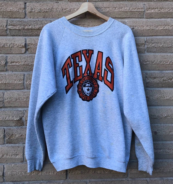 Made In Usa Streetwear Vintage Vintage 90s University Of Texas Longhorn Crewneck Sweatshir