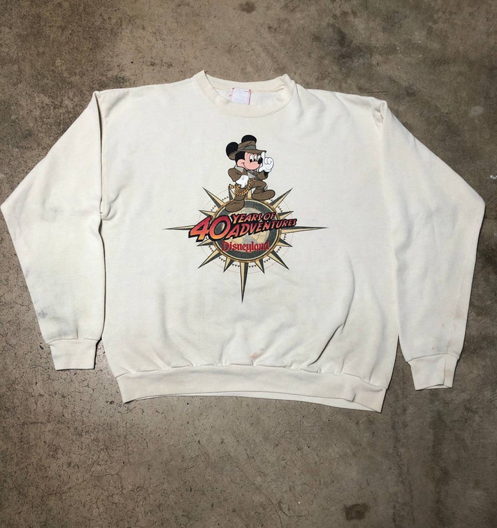 Disney Vintage Vintage 90s Mickey Mouse Indiana Jones Crewneck