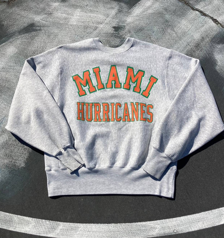 Logo 7 Vintage Vintage University Miami Hurricanes Logo 7 90s
