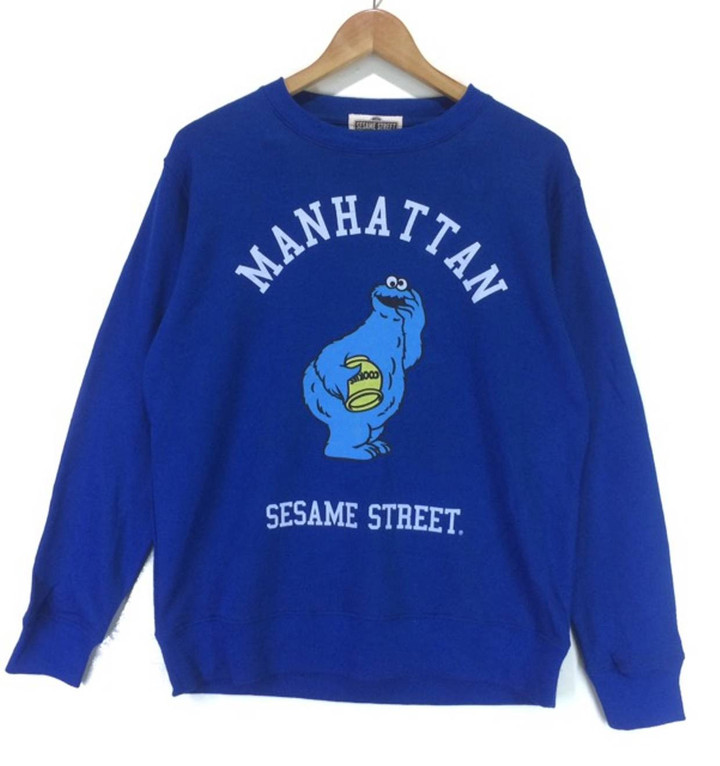 Rare Vintage Rare Sesame Street Blue M