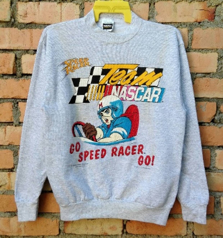 Cartoon Network Movie Vintage Vintage 90s Team Nascar Speed Racer Pullover