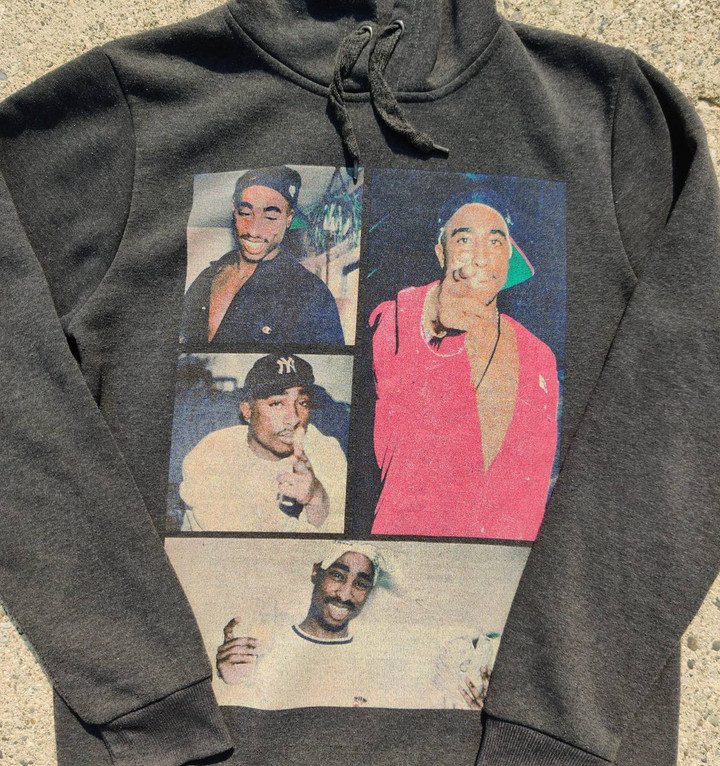 Makaveli Rap Tees Vintage makaveli Tupac Memories Pullover 2pac Shakur