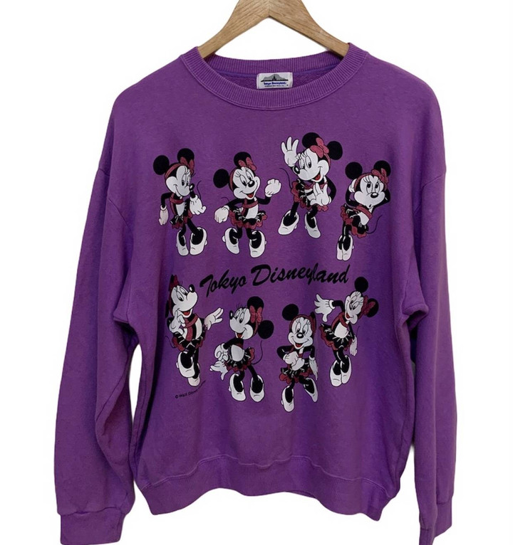 Disney Mickey Mouse Vintage Vtg Tokyo Disneyland Mickey Minnie Mouse Sweater