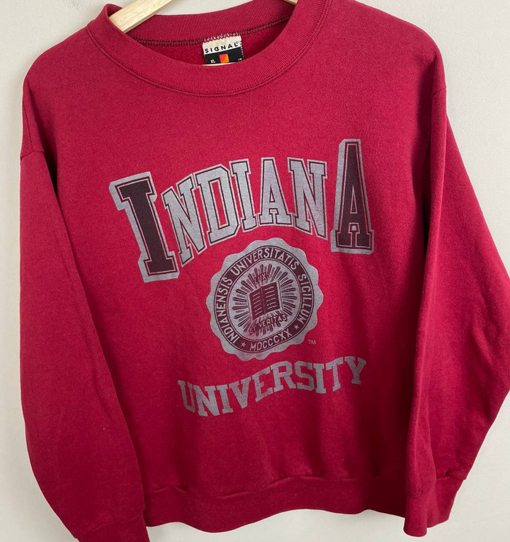 American College American Vintage Vintage Vintage Indiana University Crewneck