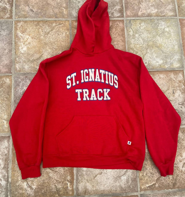 Russell Athletic Vintage Vintage Boxy Red Russell St Ignatius Track