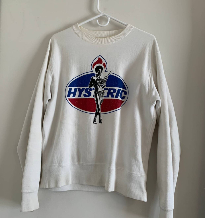 Hysteric Glamour Japanese Brand Hysteric Glamour Vintage Crewneck Sweater