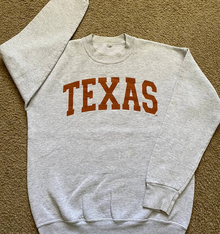 American College Vintage Vintage 90s Texas University Spell Out Pullover