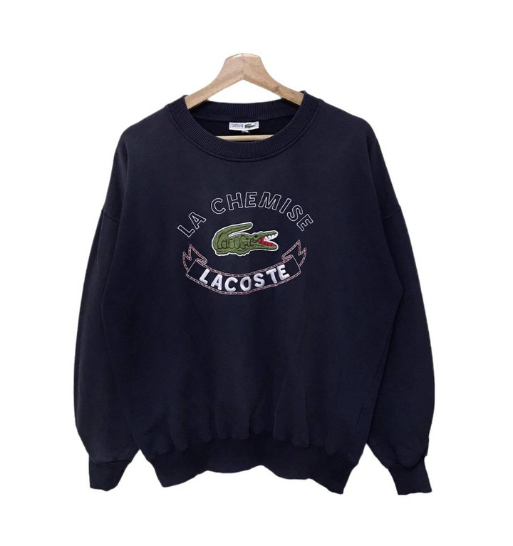 Japanese Brand Lacoste Streetwear Vintage Chemise Lacoste Crewneck