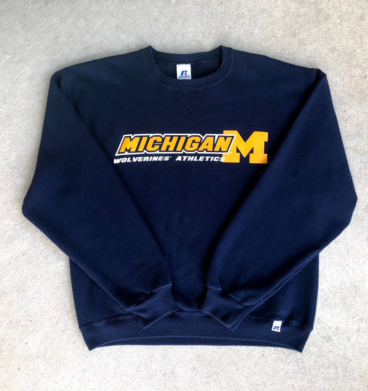 Collegiate Russell Athletic Vintage Vintage 1990s Michigan Wolverines Russell Athletic