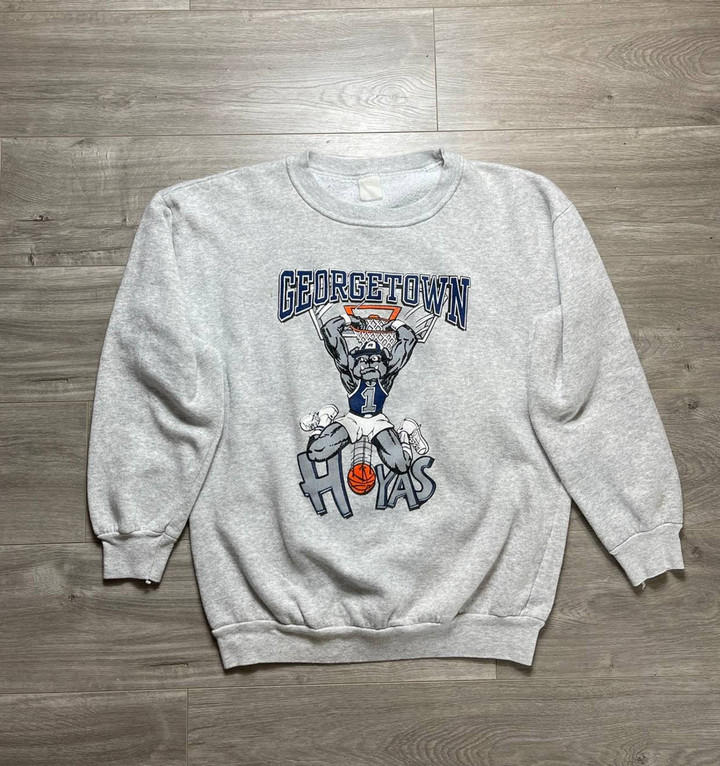 American College Collegiate Vintage Vintage 90s Georgetown Hoyas Crewneck Sweater