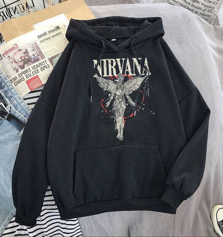 Streetwear Vintage Nirvana Angel Pullover