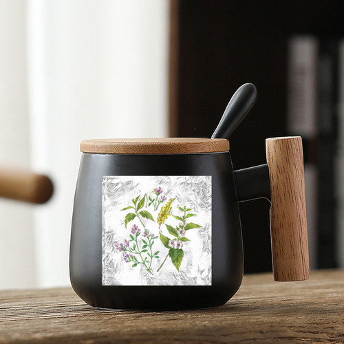 Acanthaceae Coffee Mug - Black