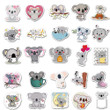 50 pcs/set Kawaii Koala Bear PVC Waterproof Stickers Scrapbooking Diy Luggage Cup Sticker Stationery Supplies