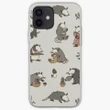 Cottagecore Opossums Phone Case Customizable for iPhone 6 6S 7 8 Plus 5 5S 11 12 13 Pro Max Mini X XS XR Max Silicon Print