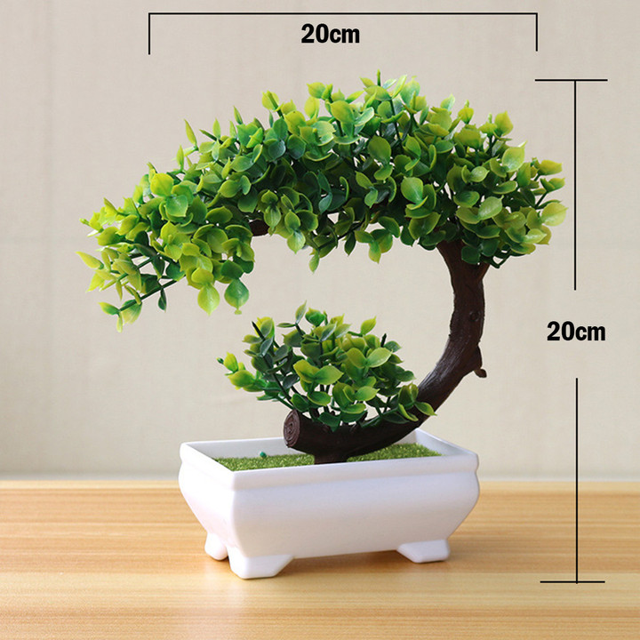 Artificial Plants Bonsai Small Tree Simulation Pot Plants Fake Flowers Table Potted Ornaments Home Decoration Hotel Garden Decor