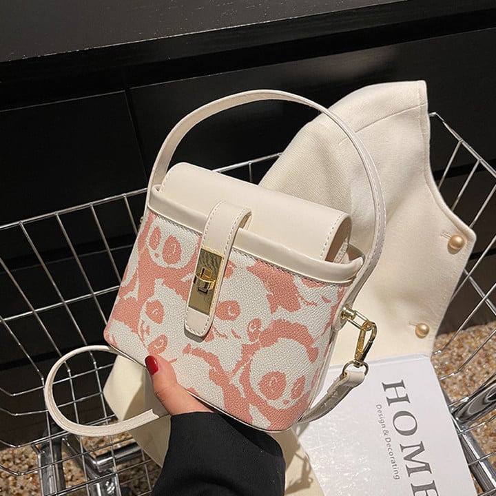 Cute Crossbody Bags 2022 Designer Bags Luxury Women Panda Printing Top Handle Mini Bucket Bag Summer New Purses And Handbags Sac