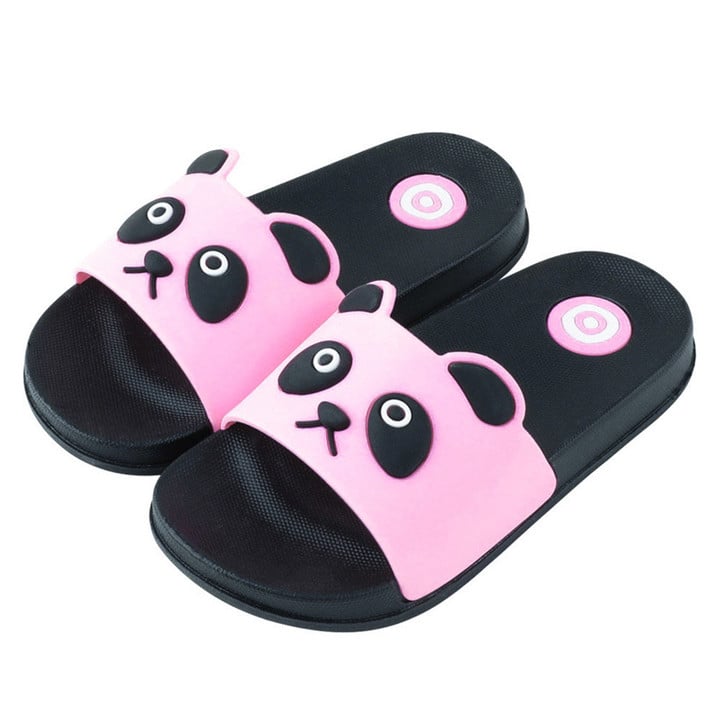 Hot Selling Kids Panda Slide Sandals Boys Girls Beach Water Shoes Non-Slip for Daily Life Lightweight Durable Cartoon Design