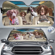 German Shorthaired Pointer in Car Sunshade Cute Dog Driving Sunshade, Gift for Lovers Windshield Durable Material Auto