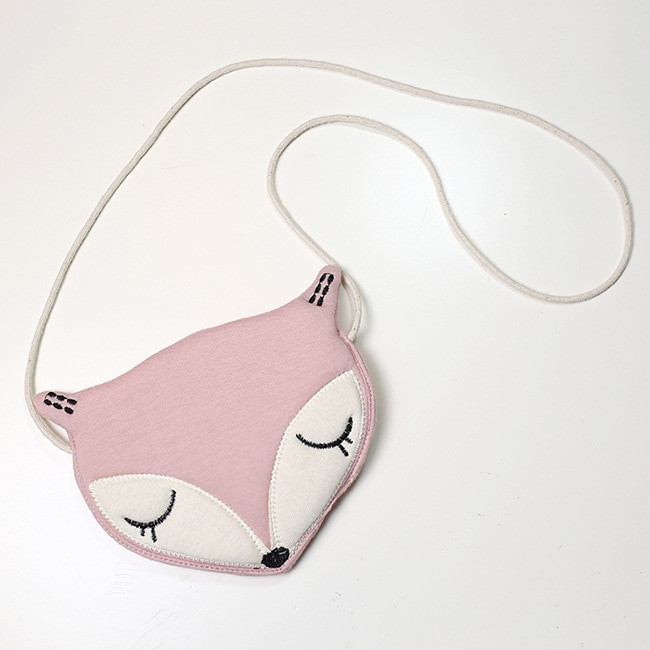 New Adorable Fox One Shoulder Diagonal Messenger Bag Coin Purse Cartoon Cloth Bag For Girl And Student Gift for Kids