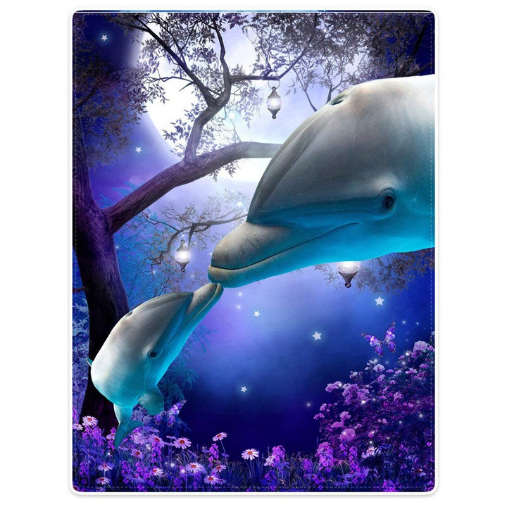Dolphin Throw Blanket