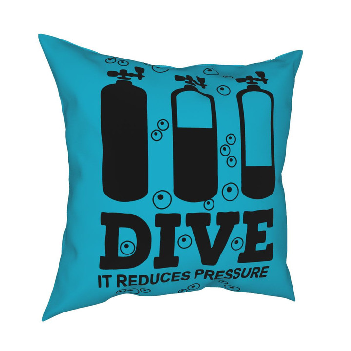 Scuba Diving Pillow Cover
