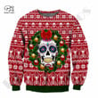 Christmas Skull Santa Unique Unisex Streetwear Casual Hoodies/Zip/Sweatshirt